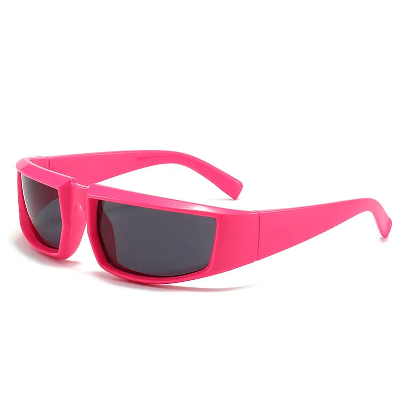 Future Science Technology Sense Sunglasses Men Women Concave Shape Sun Glasses Cool Punk Style Pair Summer Sports T206